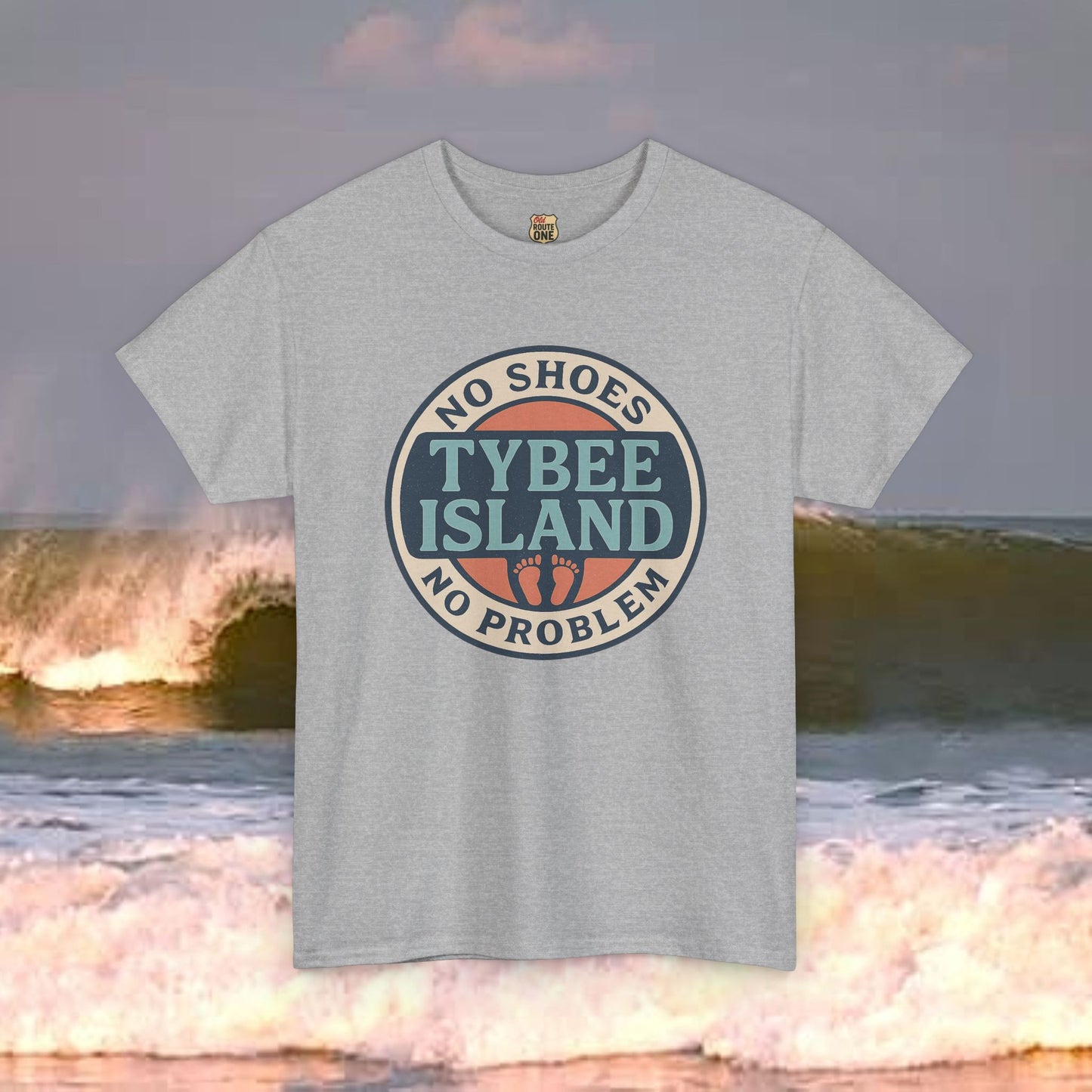 Tybee Island No Shoes No Problem , Everyday Tees, Gift for Him/Her, Comfortable Fashion, Eco-Friendly