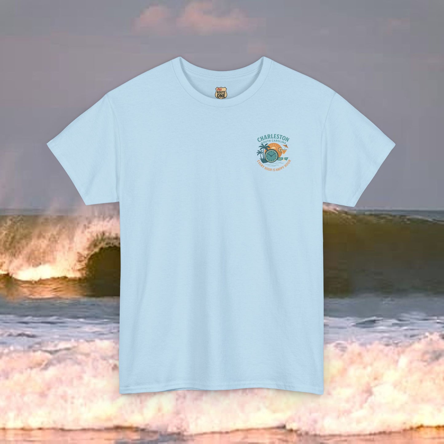Charleston South Carolina Every Hour Is Happy Hour, Everyday Tees, Gift for Him/Her, Comfortable Fashion, Eco-Friendly
