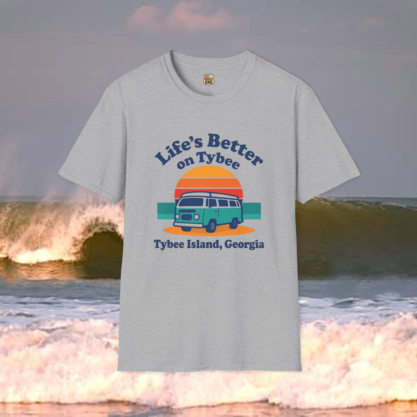 Life's Better On Tybee, Gildan 64000 Softstyle T-Shirt, Comfortable Graphic Tee, Casual Wear, Gift for Him/Her, Everyday Style, Summer Essential