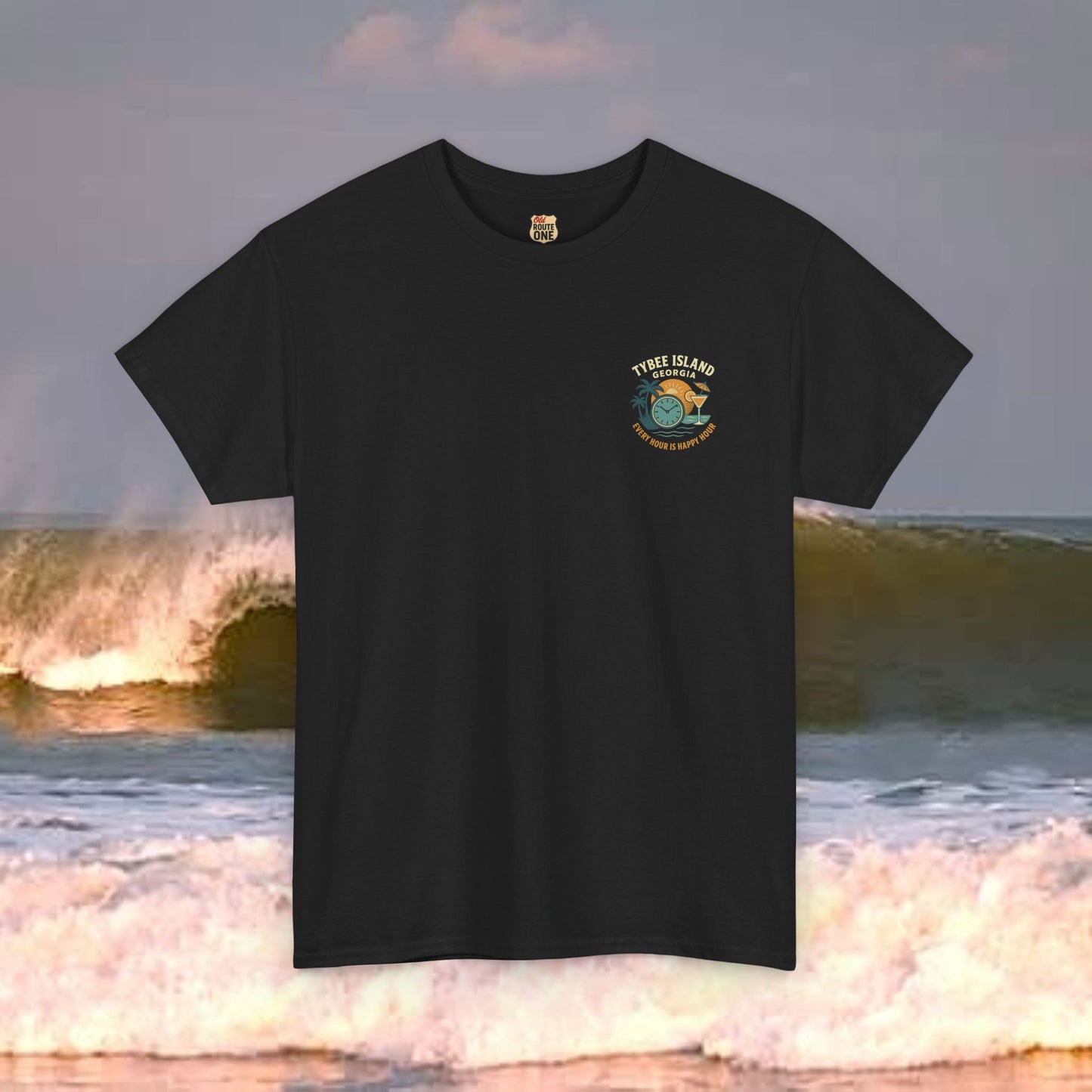 Tybee Island Georgia Vacation Every Hour Is Happy Hour, Everyday Tees, Gift for Him/Her, Comfortable Fashion, Eco-Friendly
