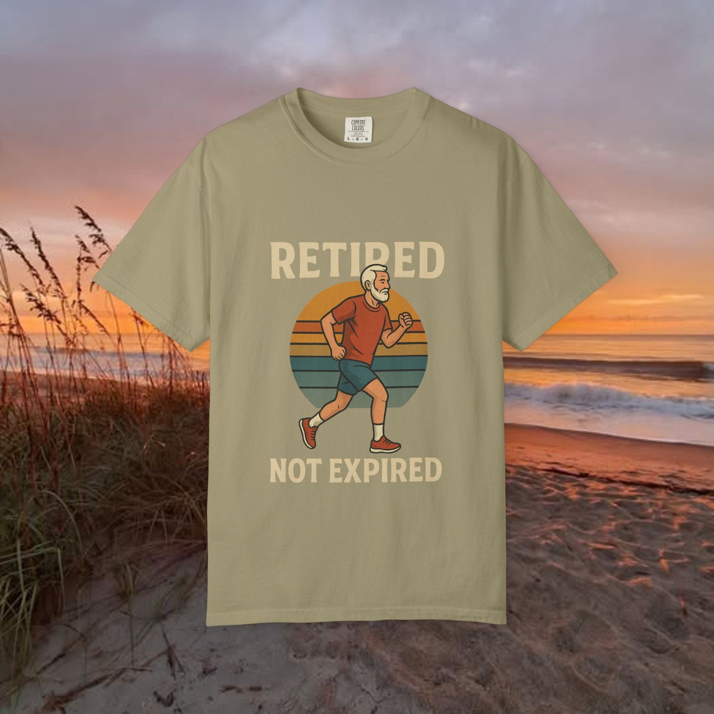 Retired Not Expired Marathon Runner, Retirement Gift T-Shirt Dad Birthday tshirt Granddad gift Retired Father Gift Shirt Nature Lover Gift Hiking Tee Outdoors shirt