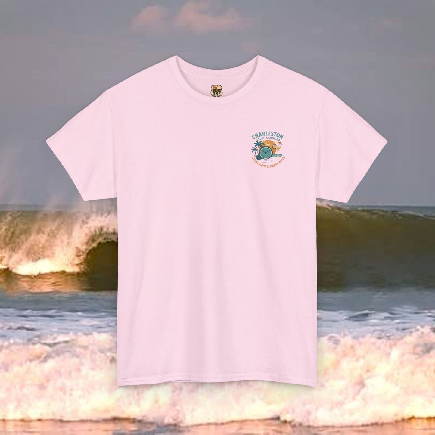 Charleston South Carolina Every Hour Is Happy Hour, Everyday Tees, Gift for Him/Her, Comfortable Fashion, Eco-Friendly
