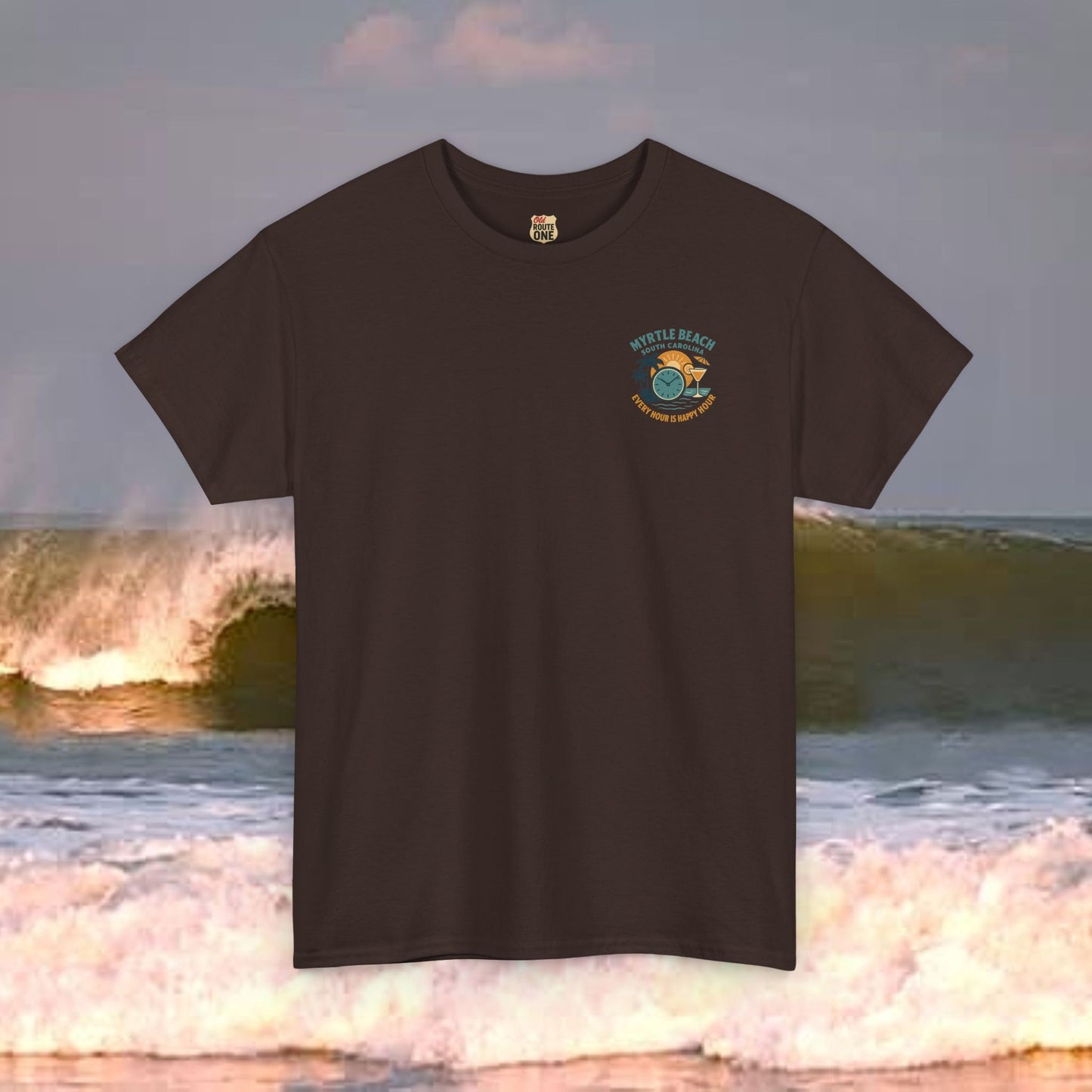 Myrtle Beach South Carolina Every Hour Is Happy Hour, Everyday Tees, Gift for Him/Her, Comfortable Fashion, Eco-Friendly