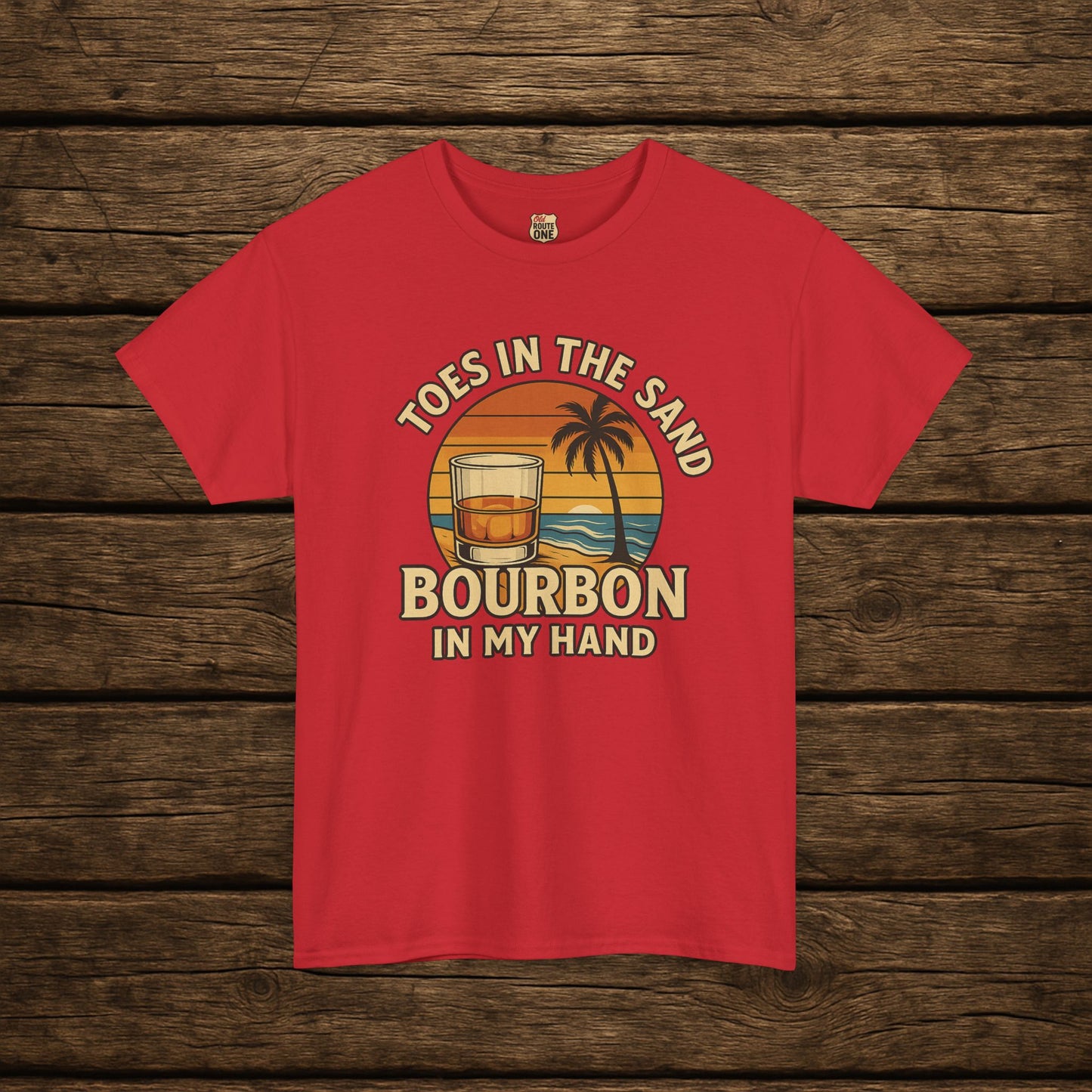 NEW Toes in the Sand Bourbon in my Hand shirt