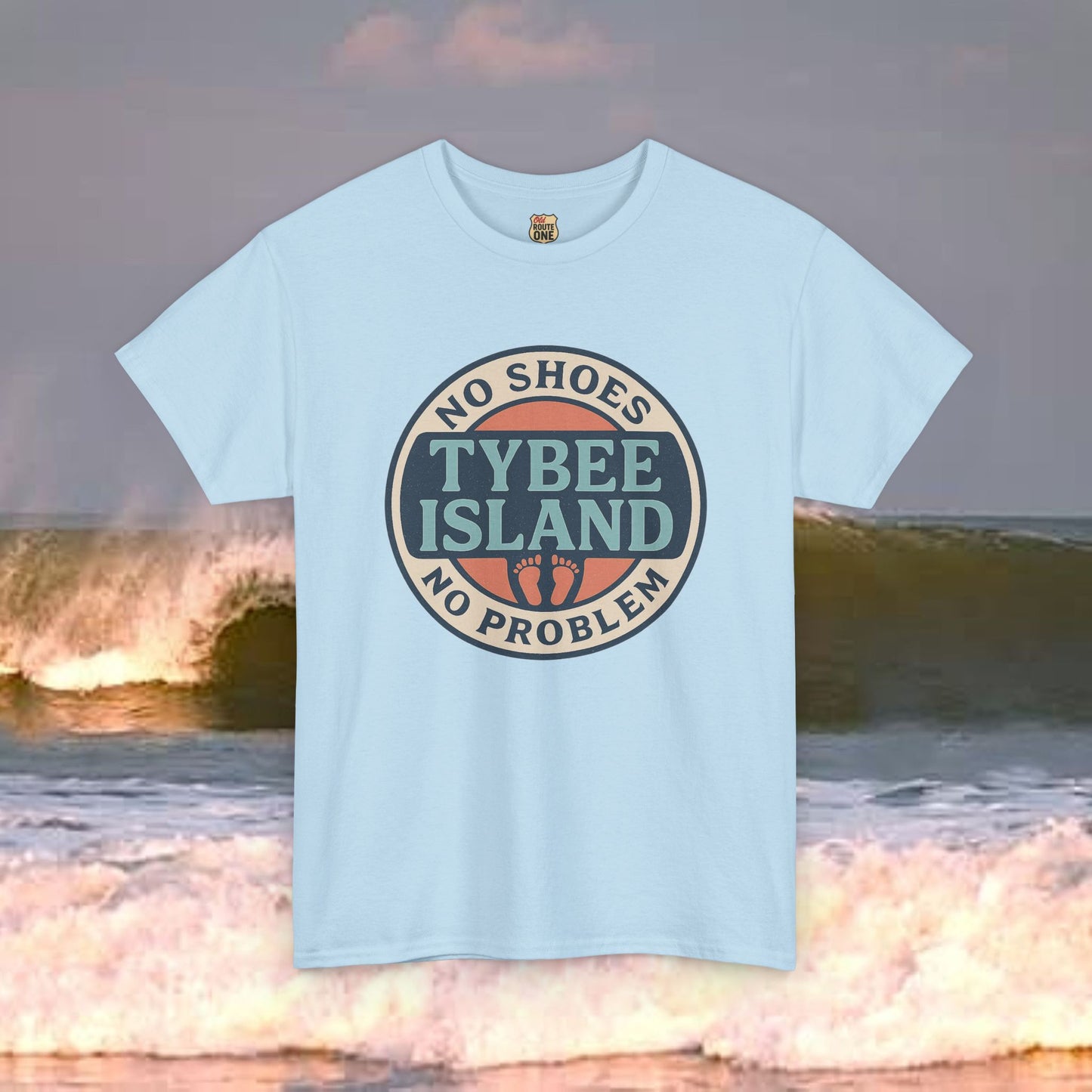 Tybee Island No Shoes No Problem , Everyday Tees, Gift for Him/Her, Comfortable Fashion, Eco-Friendly