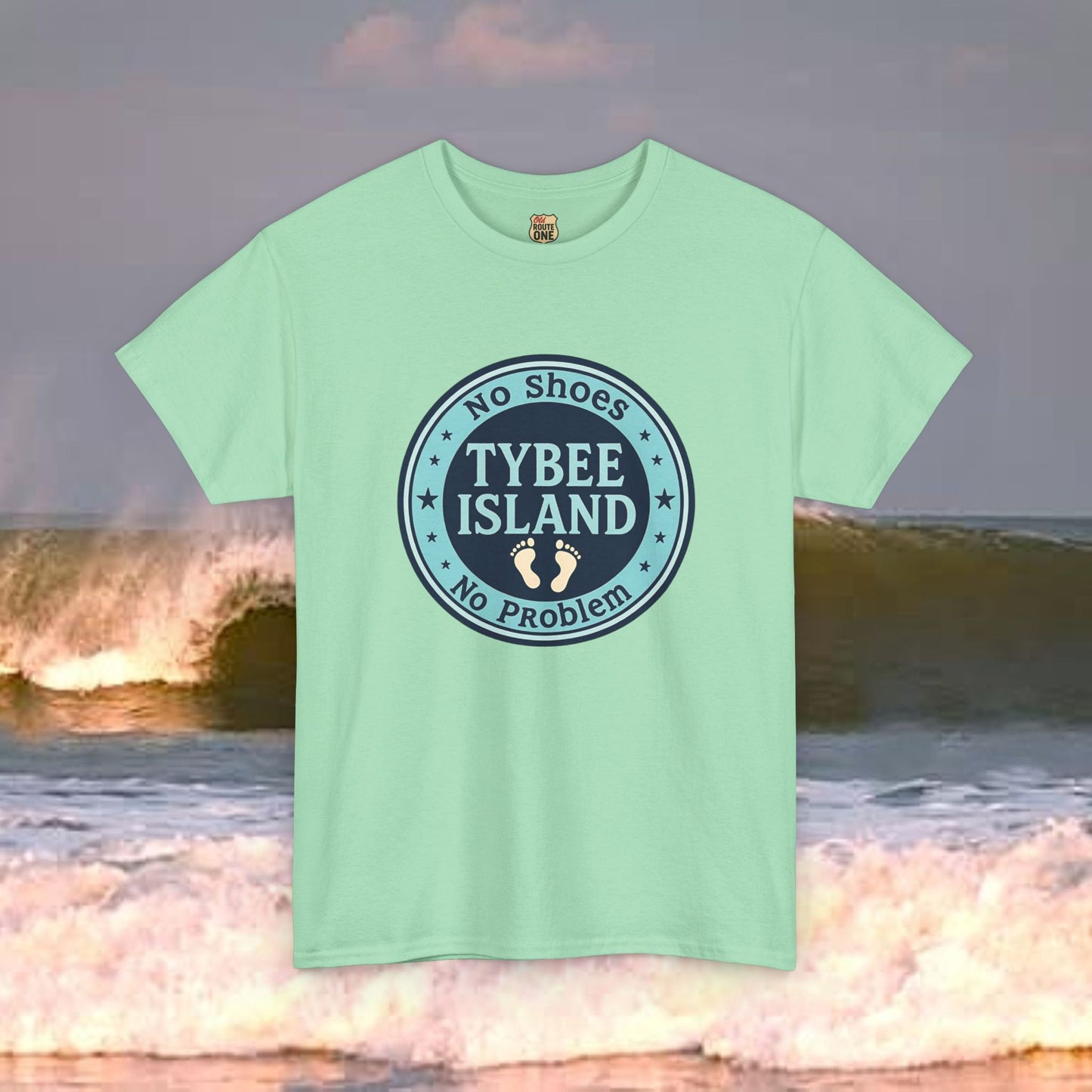 Tybee Island No Shoes No Problem , Everyday Tees, Gift for Him/Her, Comfortable Fashion, Eco-Friendly