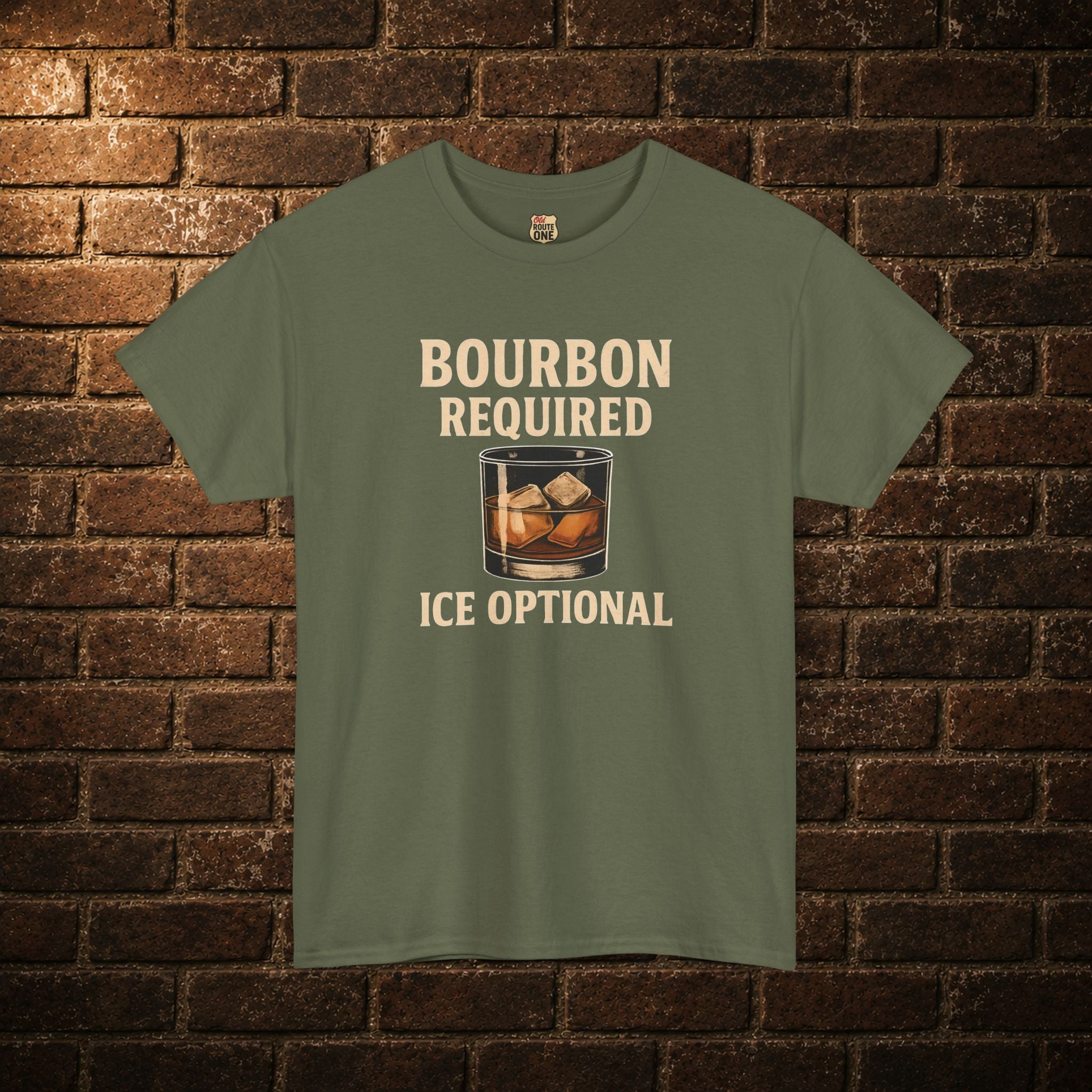 Bourbon Required Ice Optional T-shirt