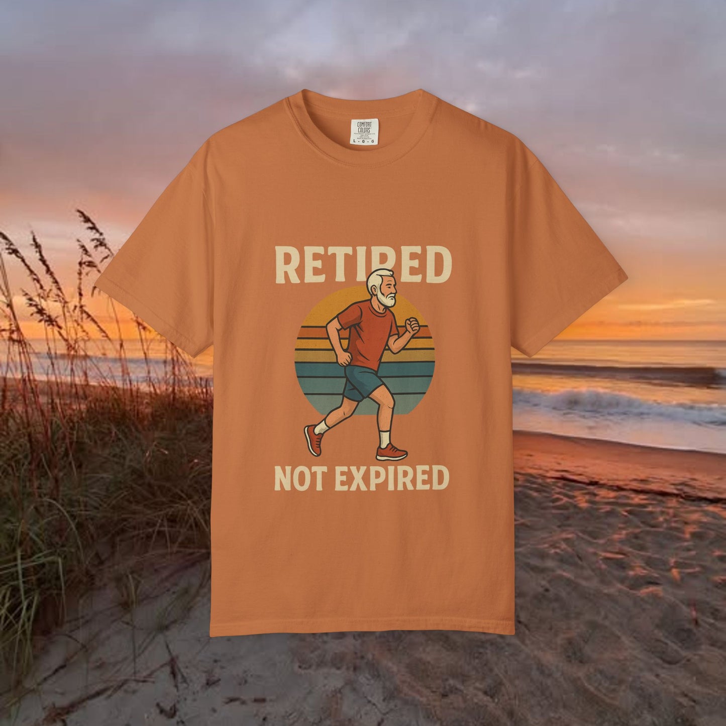 Retired Not Expired Marathon Runner, Retirement Gift T-Shirt Dad Birthday tshirt Granddad gift Retired Father Gift Shirt Nature Lover Gift Hiking Tee Outdoors shirt