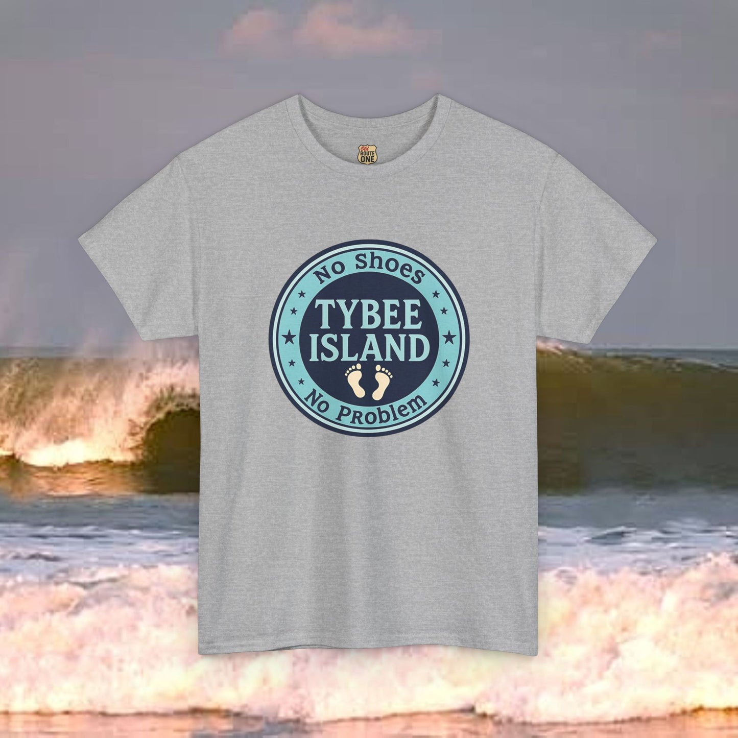 Tybee Island No Shoes No Problem , Everyday Tees, Gift for Him/Her, Comfortable Fashion, Eco-Friendly