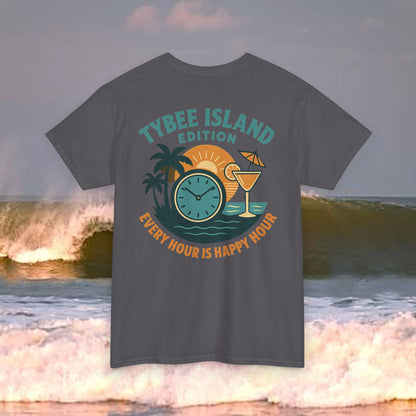 Tybee Island Edition Every Hour Is Happy Hour, Everyday Tees, Gift for Him/Her, Comfortable Fashion, Eco-Friendly