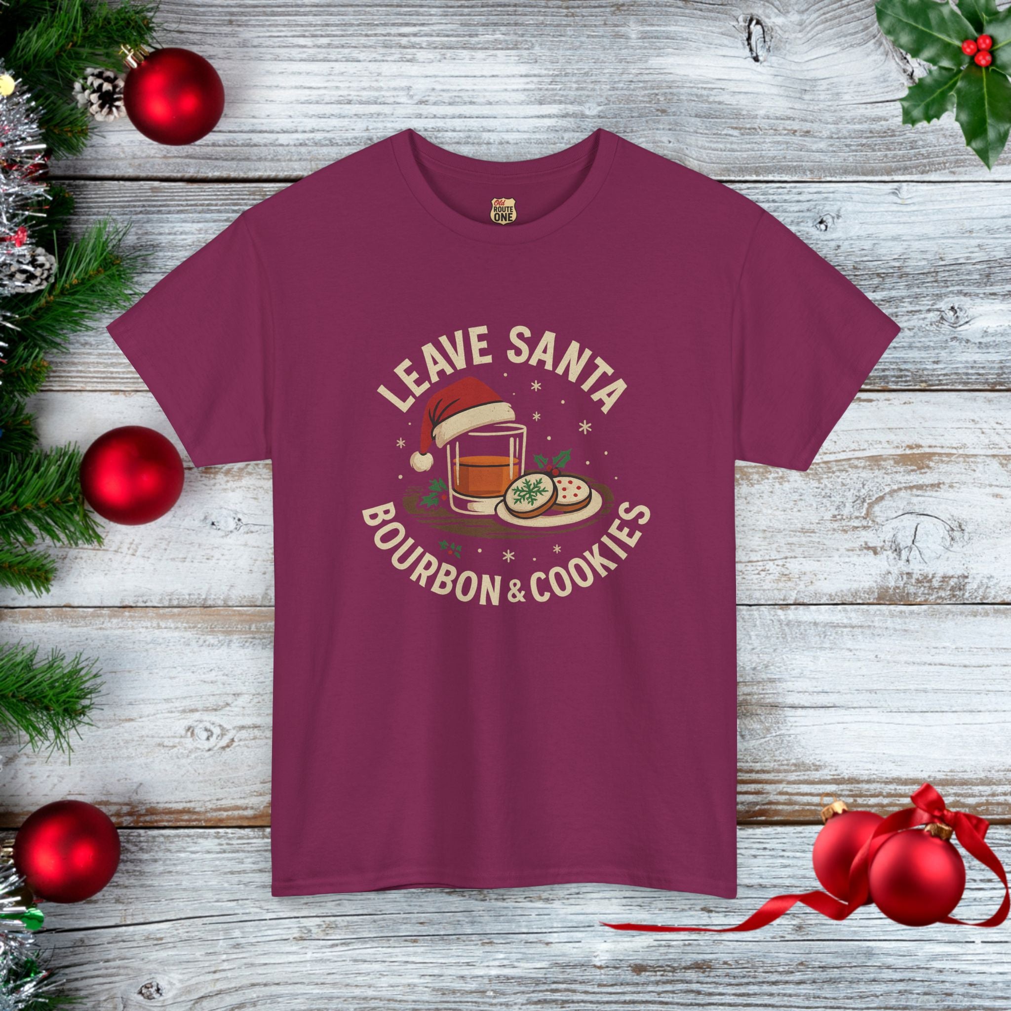 Santa Bourbon & Cookies Tee