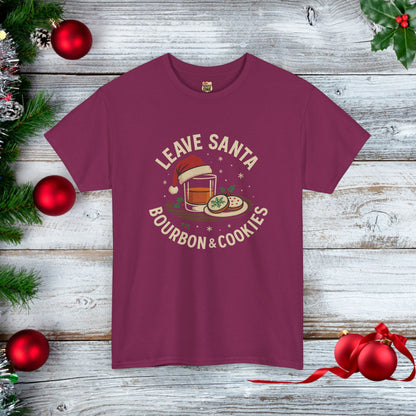 Santa Bourbon & Cookies Unisex Tee