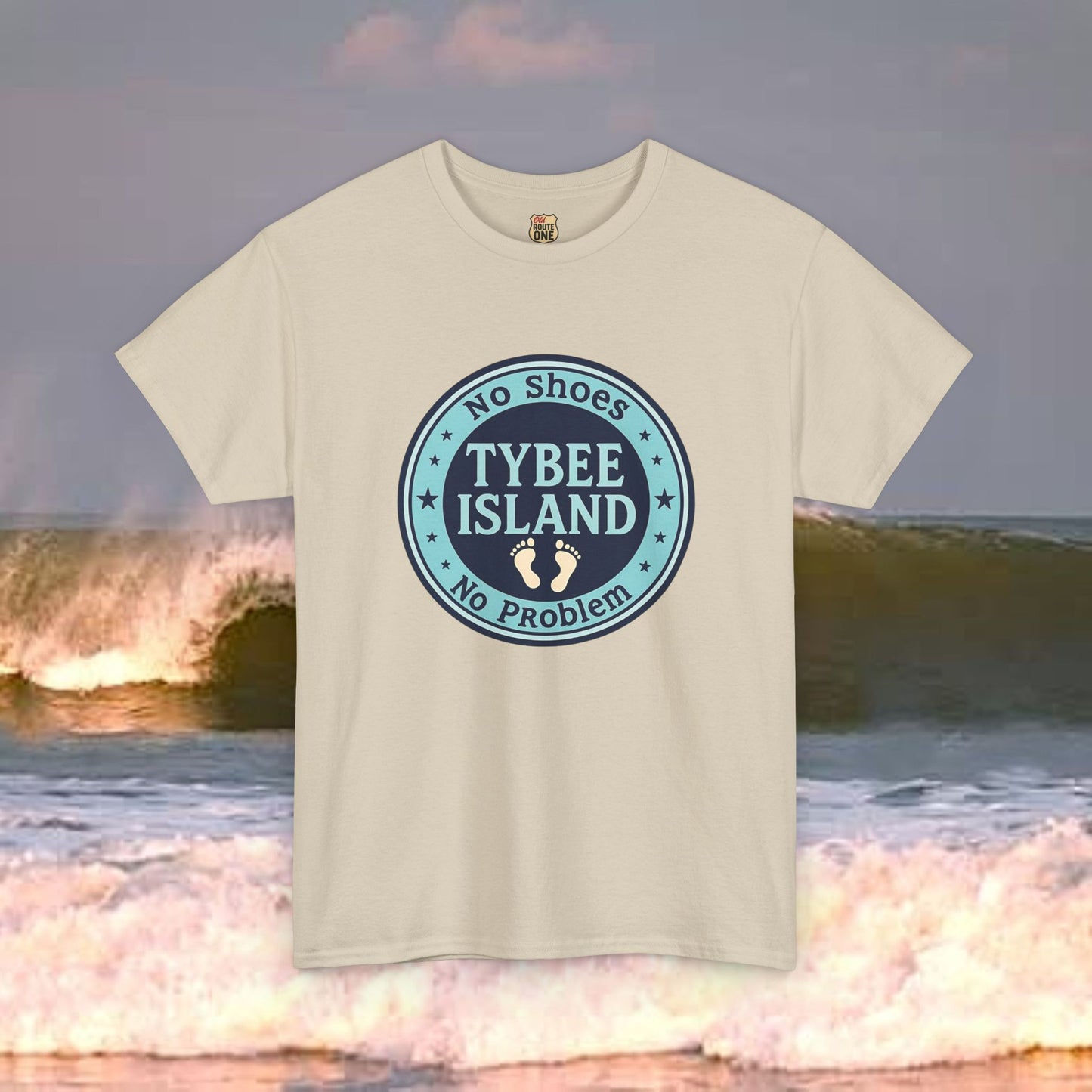 Tybee Island No Shoes No Problem , Everyday Tees, Gift for Him/Her, Comfortable Fashion, Eco-Friendly