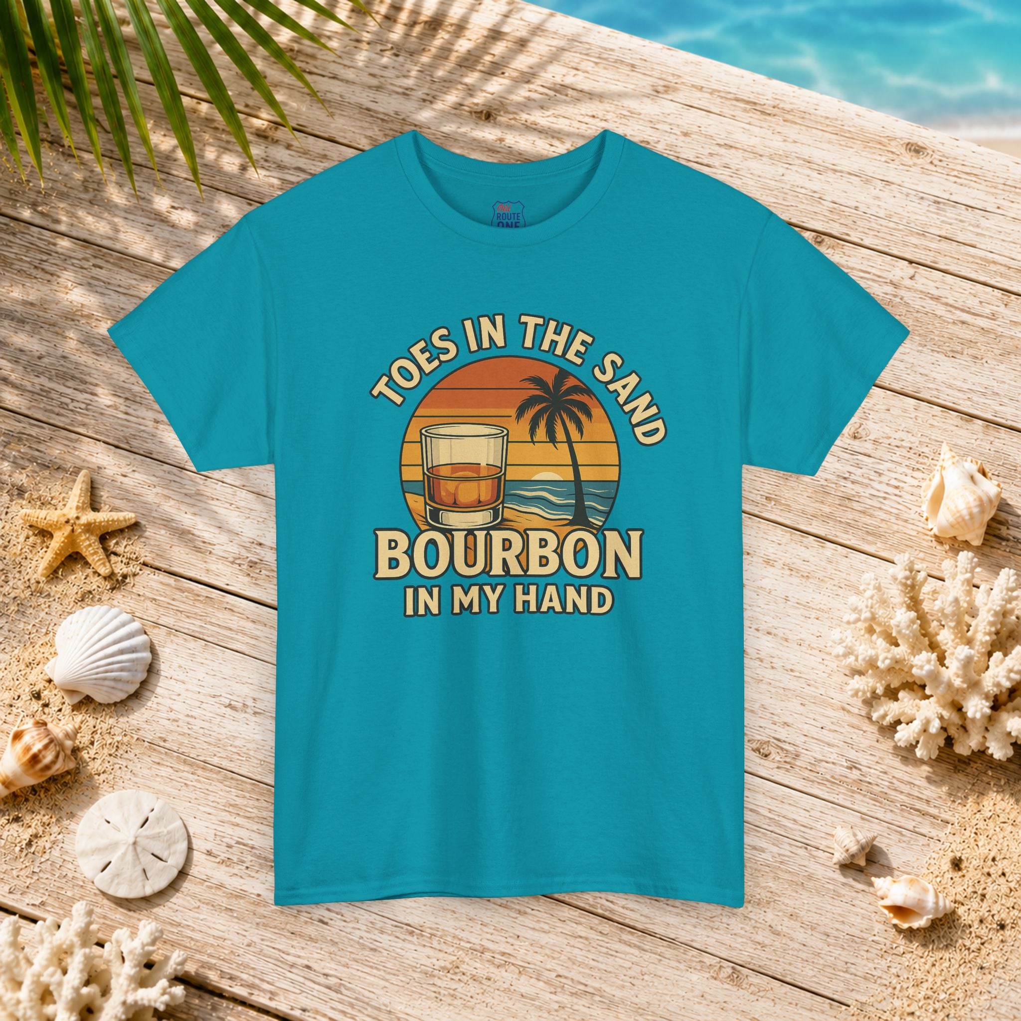 Toes in the Sand Bourbon in my Hand Tee
