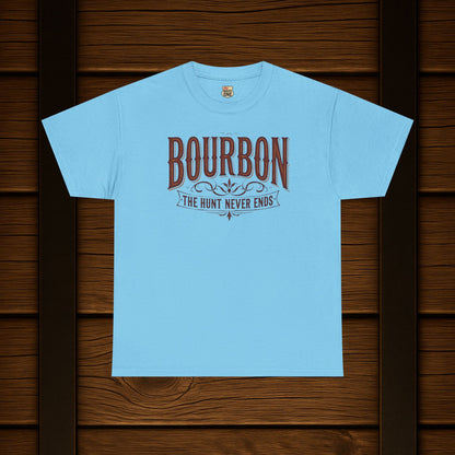 Bourbon The Hunt Never Ends T-shirt