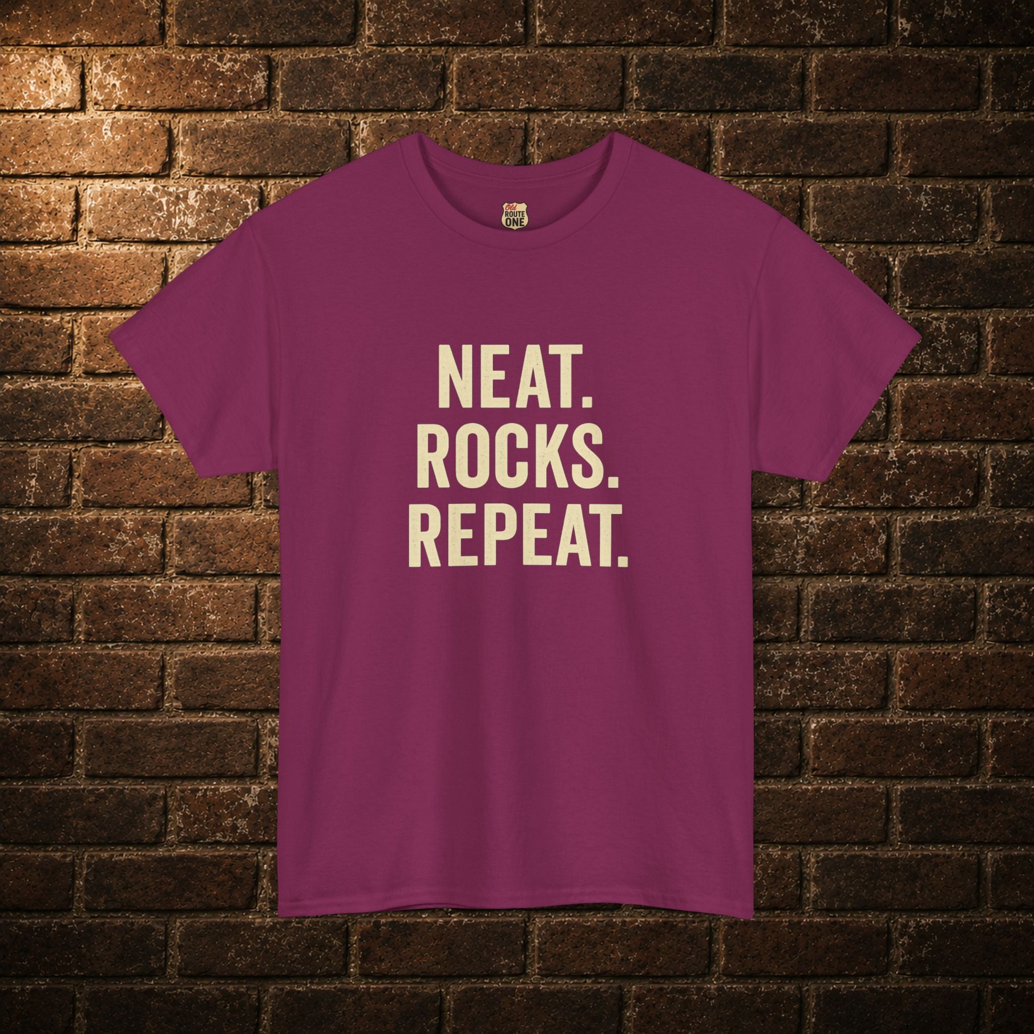 Neat. Rocks. Repeat. T-shirt