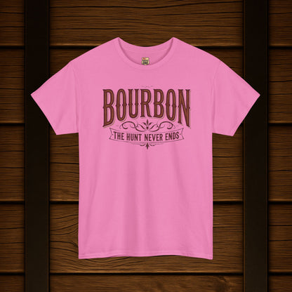 Bourbon The Hunt Never Ends T-shirt