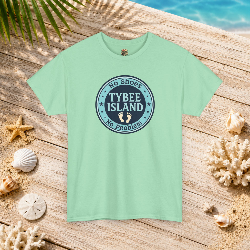 Tybee Island No Shoes No Problem , Everyday Tees