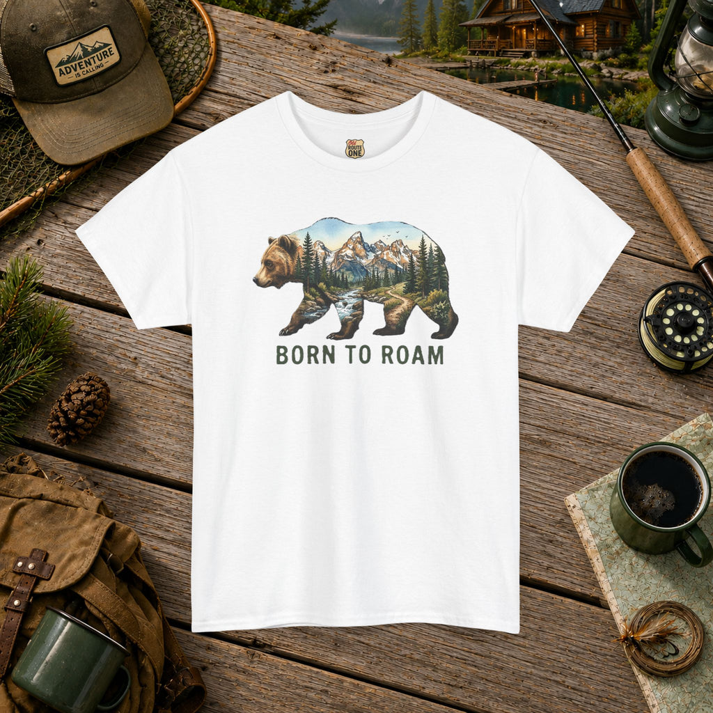 Born To Roam Bear T-shirt