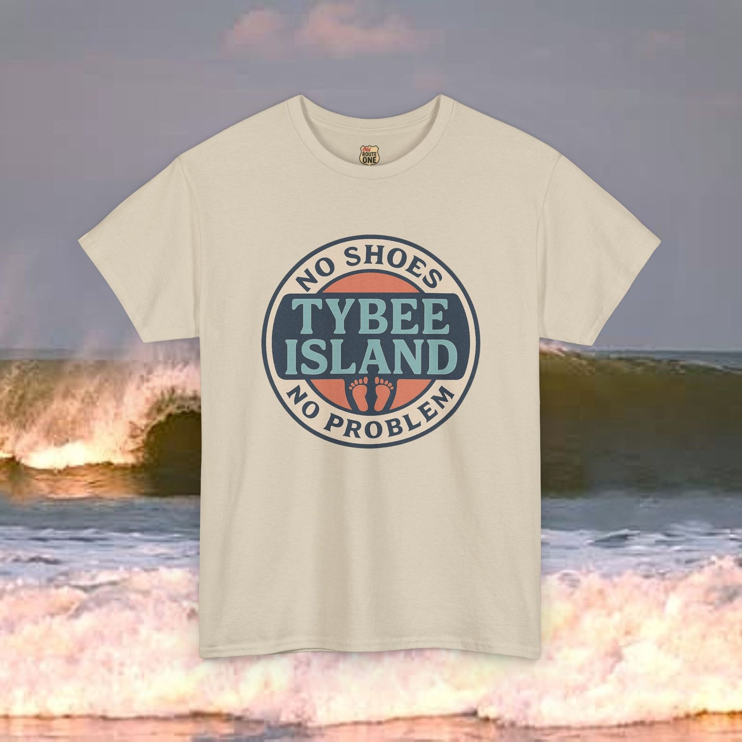 Tybee Island No Shoes No Problem , Everyday Tees, Gift for Him/Her, Comfortable Fashion, Eco-Friendly