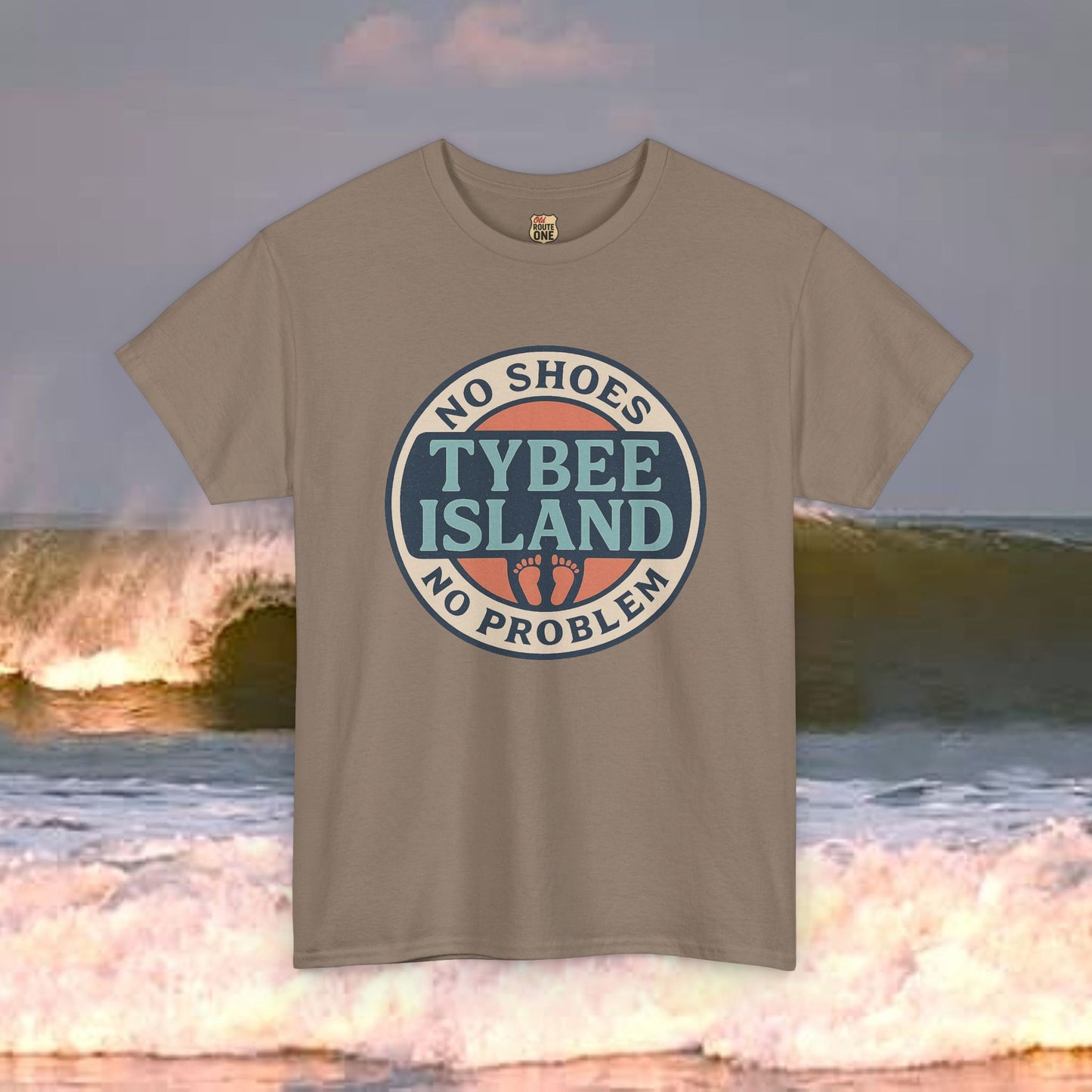Tybee Island No Shoes No Problem , Everyday Tees, Gift for Him/Her, Comfortable Fashion, Eco-Friendly