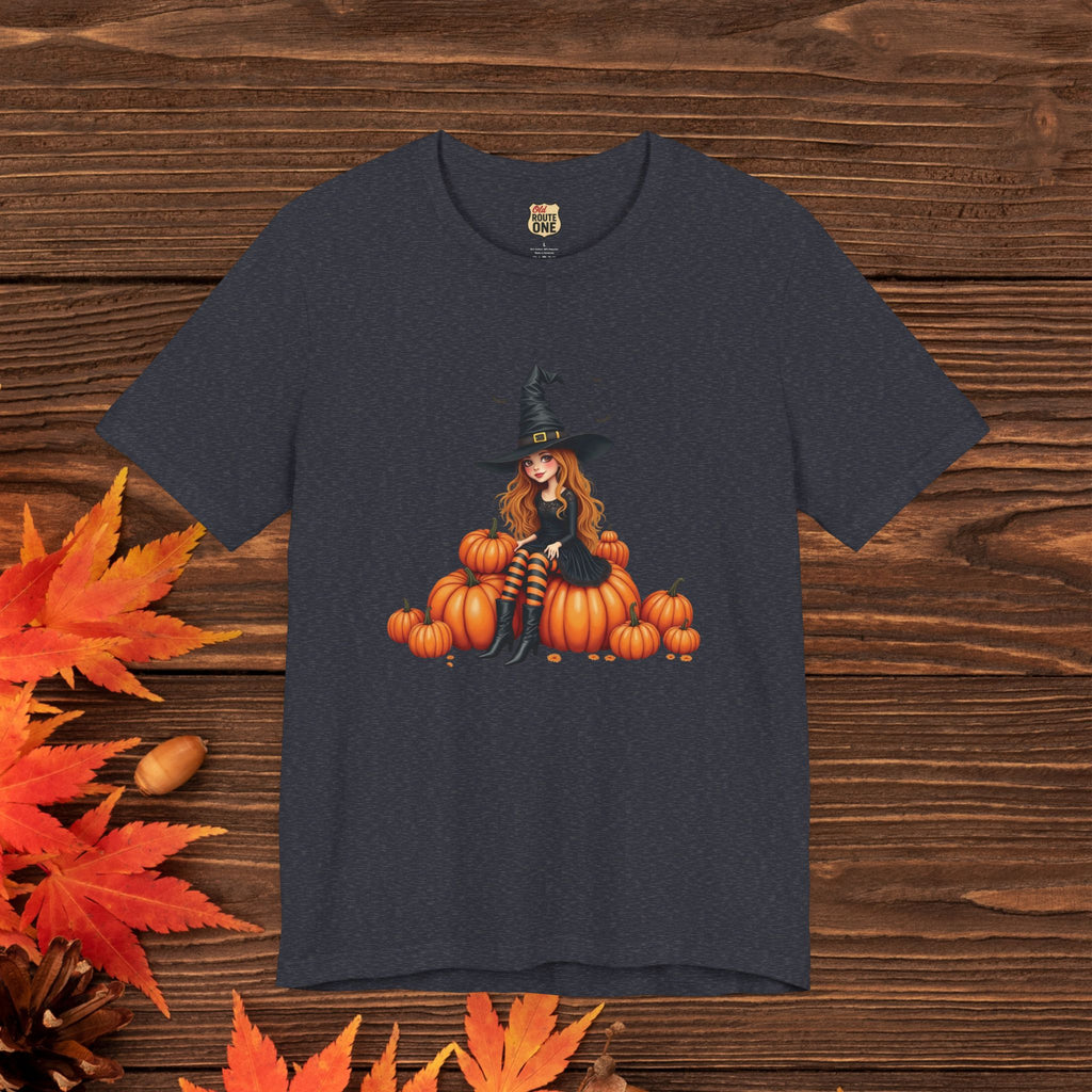 Cute Halloween Witch Short Sleeve Tee