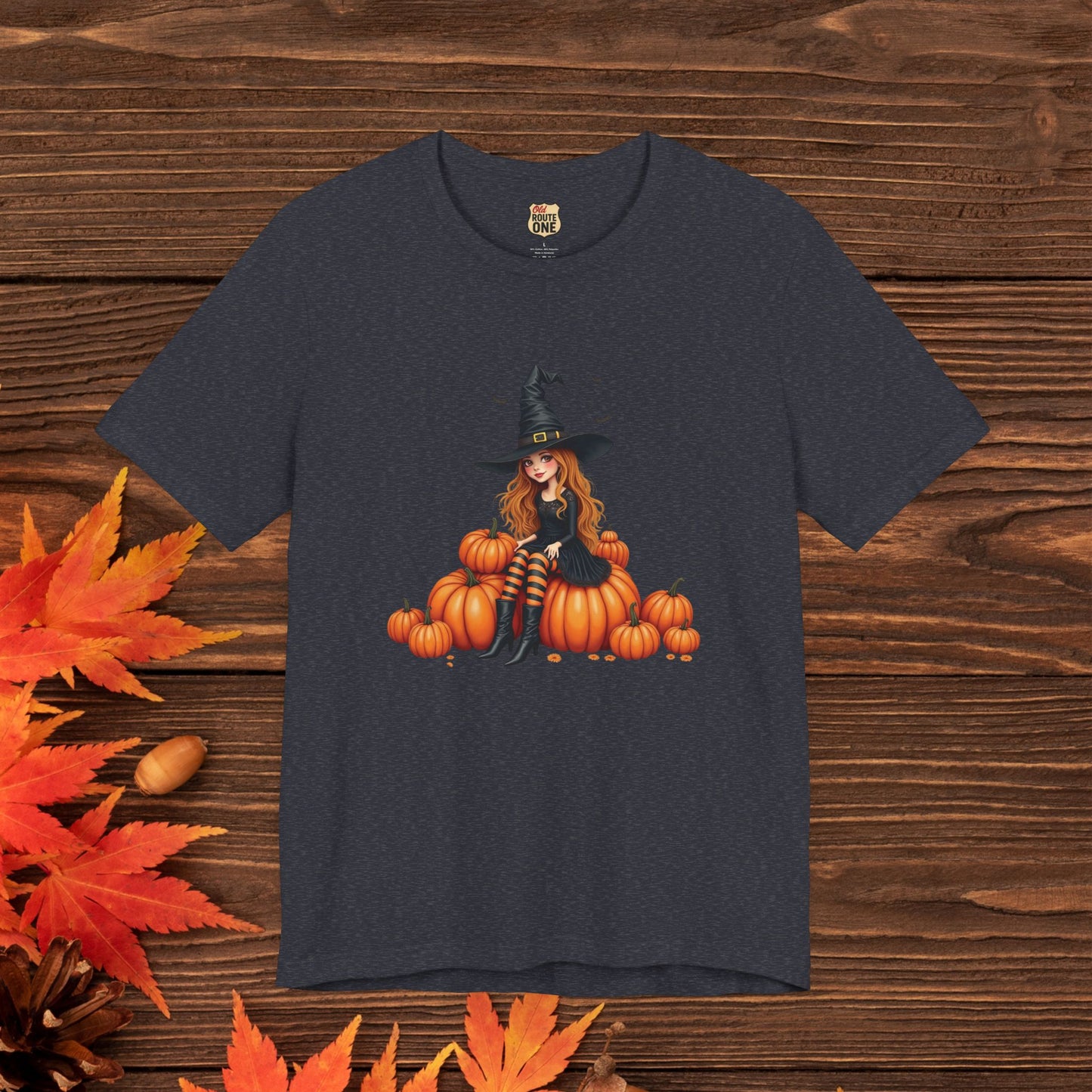 Cute Halloween Witch Short Sleeve Tee - Spooky Fashion, Autumn Style, Pumpkin Lovers Gift, Cute Witch Shirt, Festival Apparel, Comfy [...]