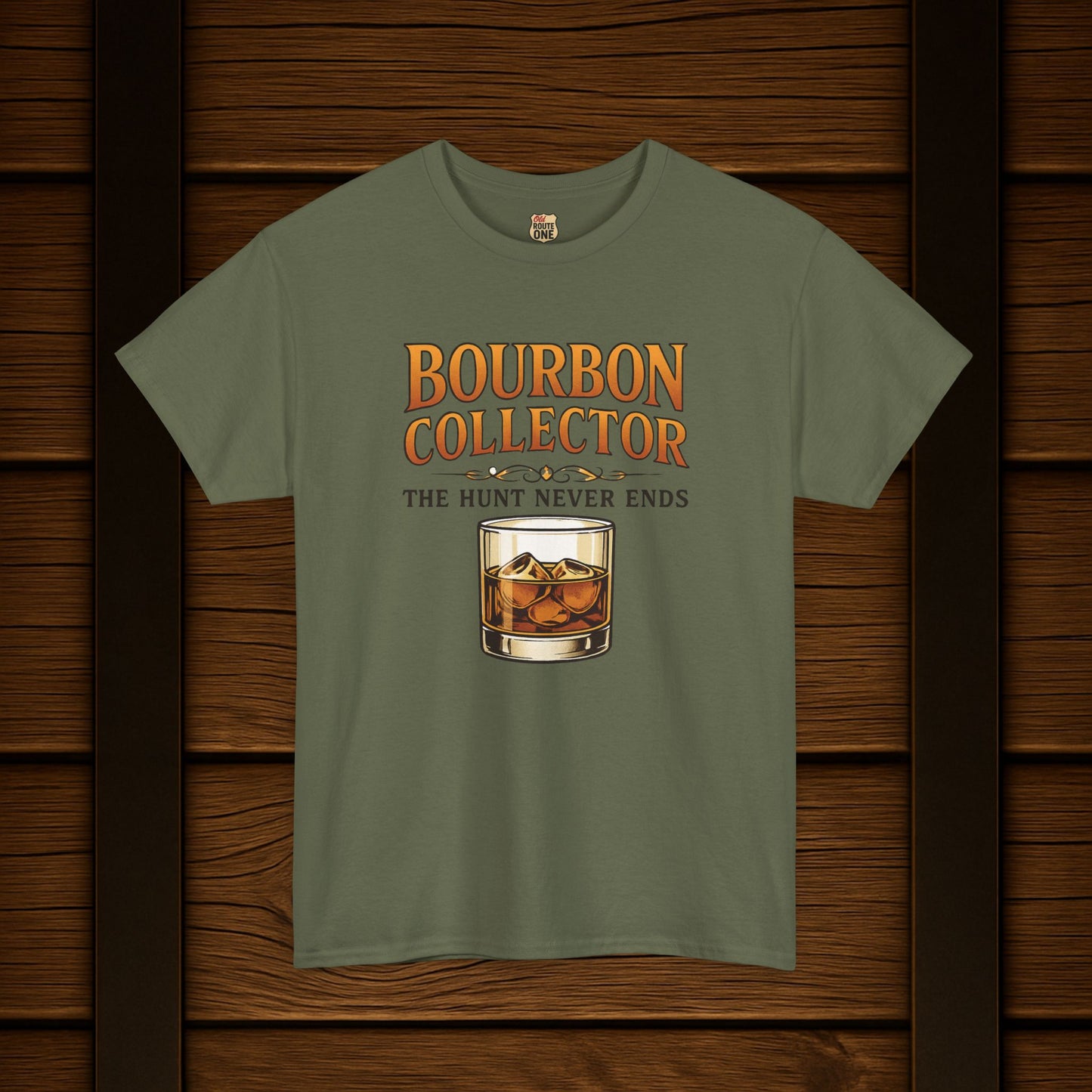 Bourbon Collector The Hunt graphic t-shirt