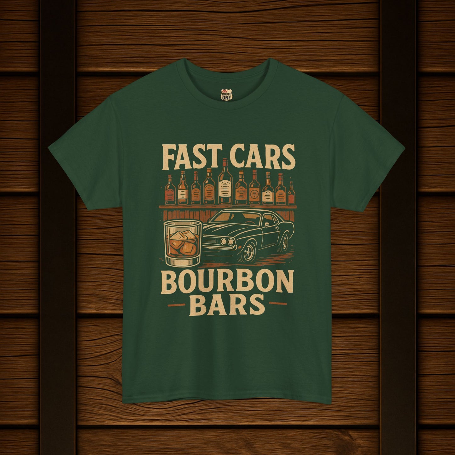 Fast Cars Bourbon Bars T-Shirt