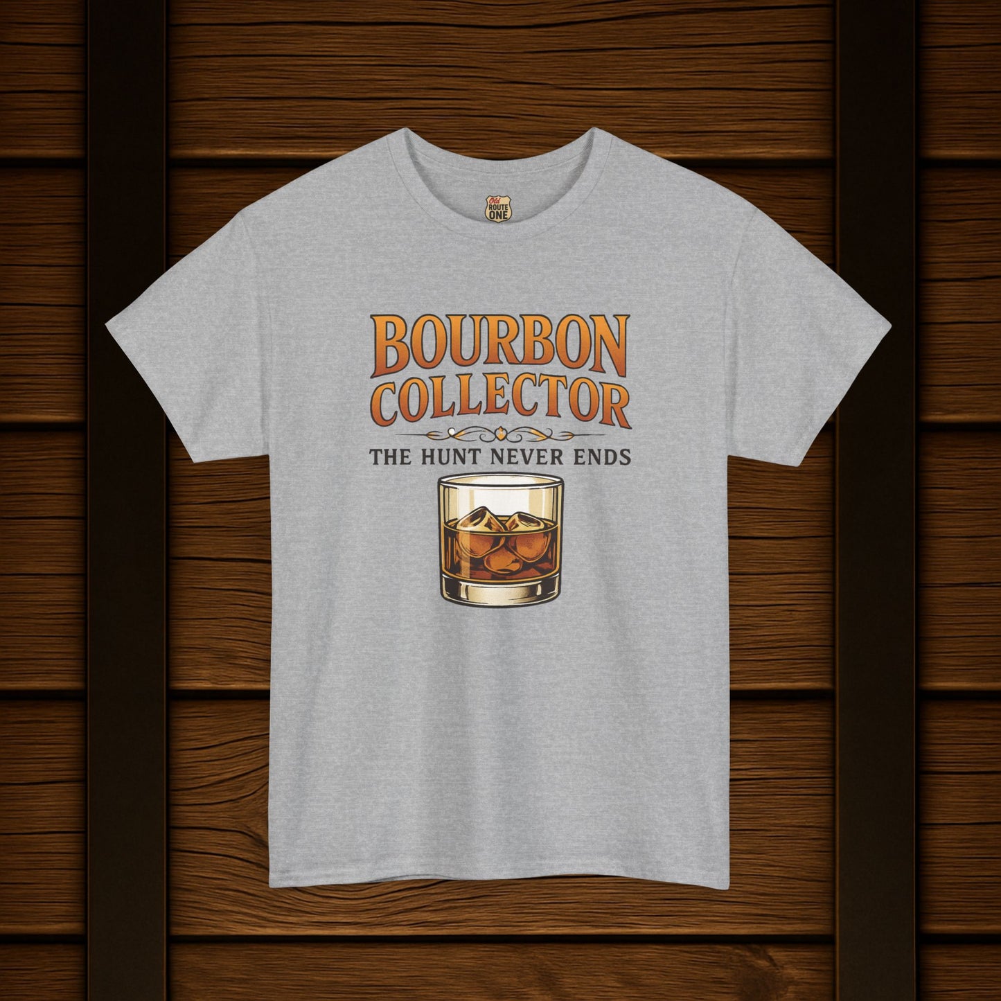 Bourbon Collector The Hunt graphic t-shirt