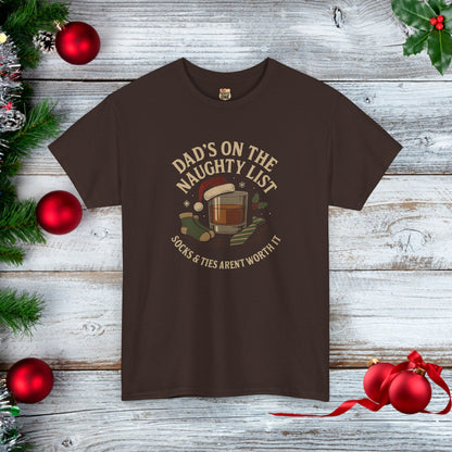 NEW Dad's on the Naughty List t-shirt