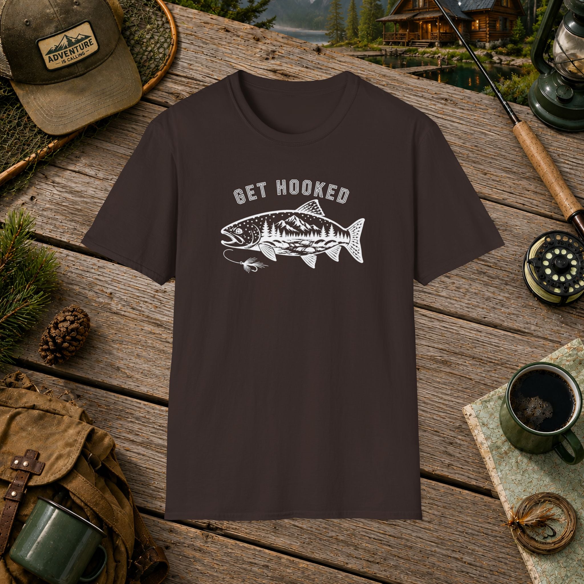 Get Hooked fishing T-Shirt
