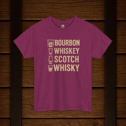 Bourbon Whiskey Scotch Whisky T-shirt
