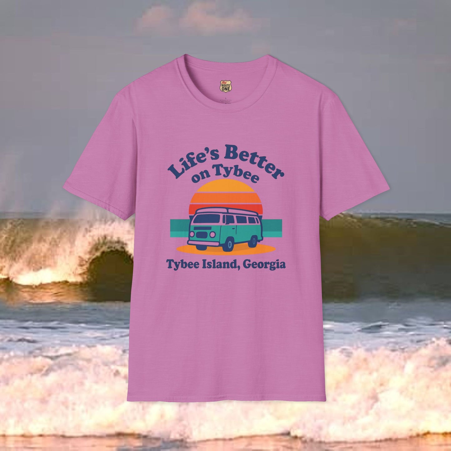Life's Better On Tybee, Gildan 64000 Softstyle T-Shirt, Comfortable Graphic Tee, Casual Wear, Gift for Him/Her, Everyday Style, Summer Essential