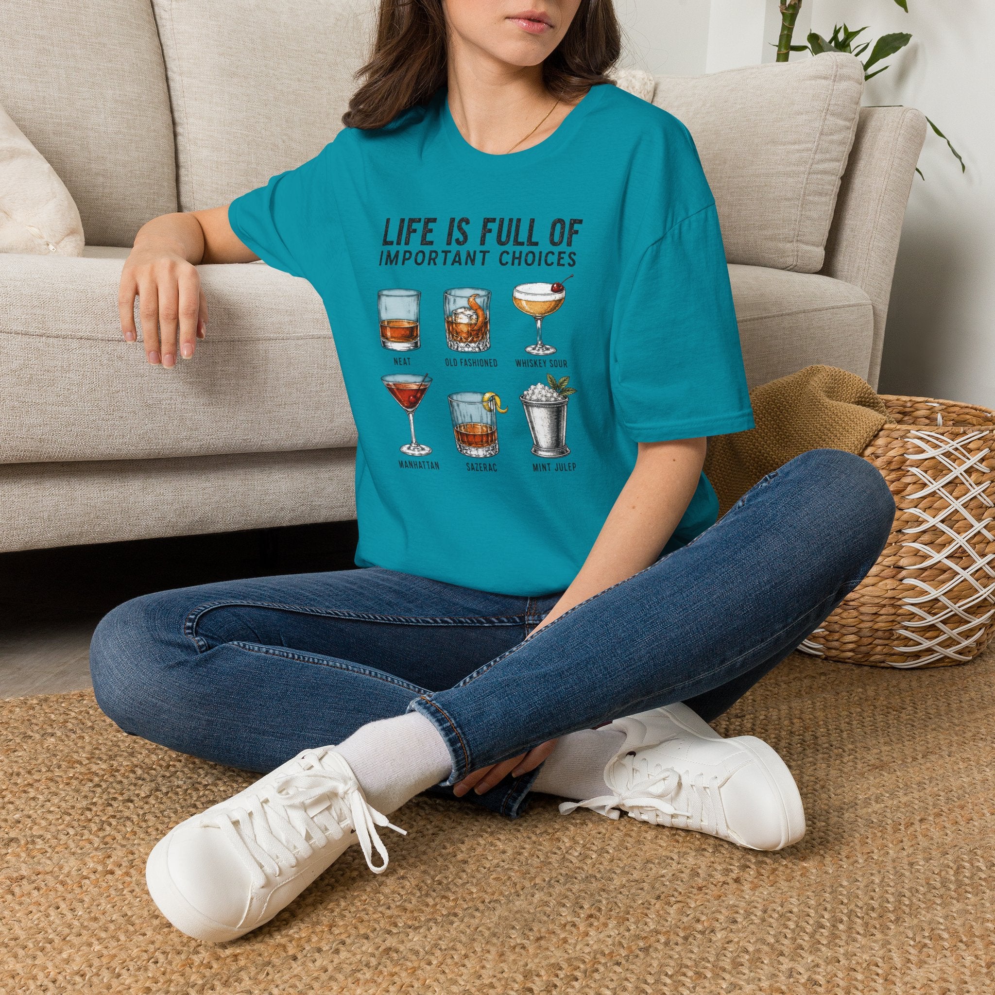 Life Is Full Of Important Choices cocktail T-Shirt