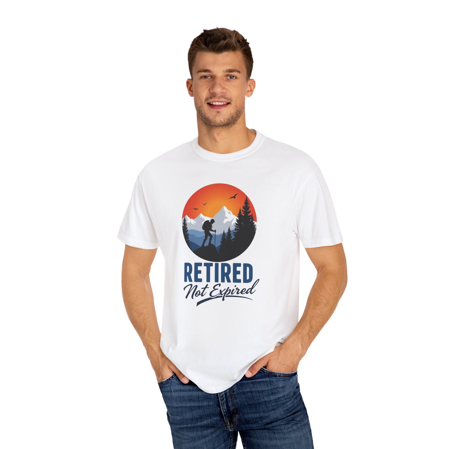 Retired Not Expired, Retirement Gift T-Shirt Dad Birthday tshirt Granddad gift Retired Father Gift Shirt Nature Lover Gift Hiking Tee Outdoors shirt