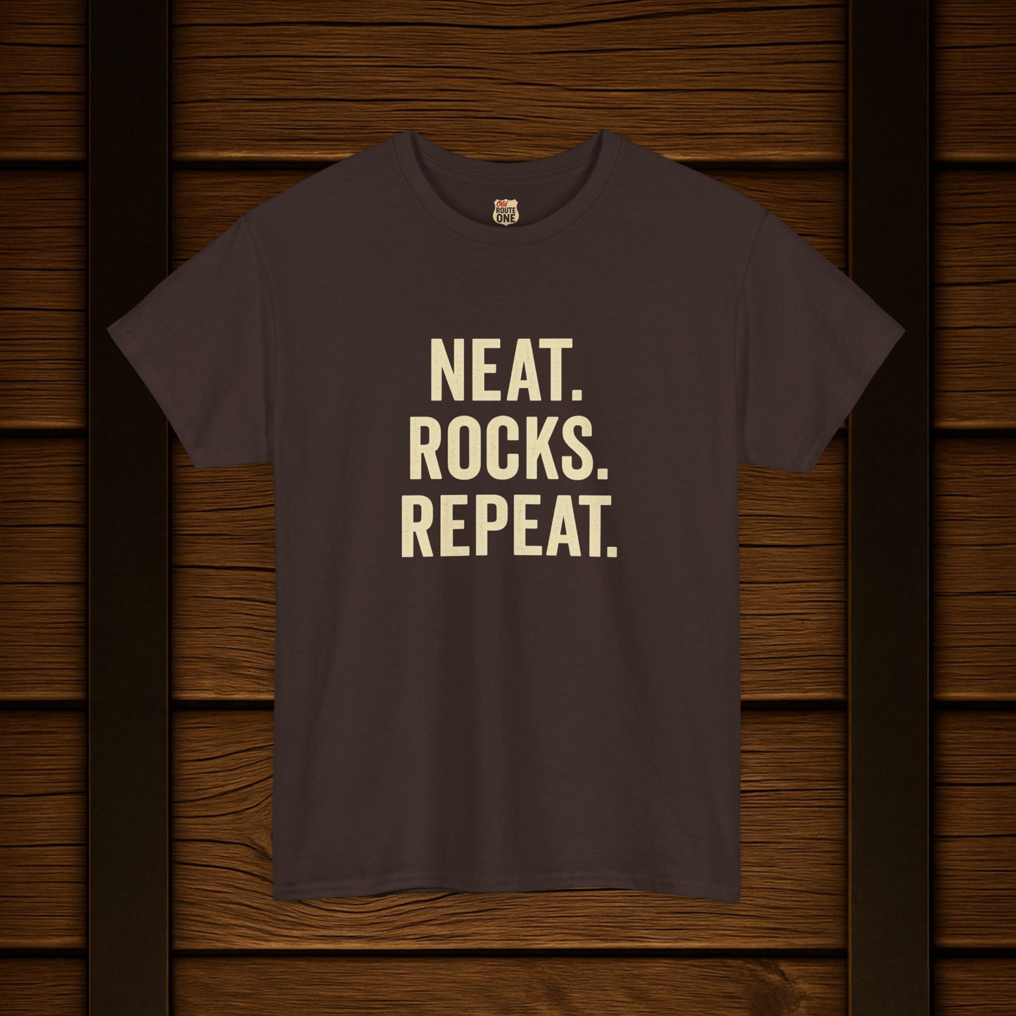 Neat. Rocks. Repeat. T-shirt