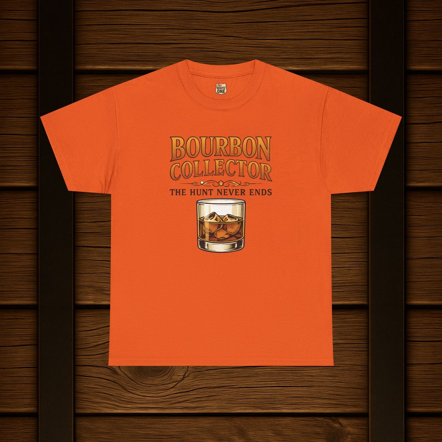 Bourbon Collector The Hunt graphic t-shirt