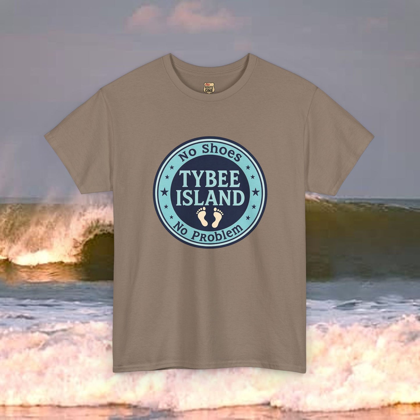 Tybee Island No Shoes No Problem , Everyday Tees, Gift for Him/Her, Comfortable Fashion, Eco-Friendly