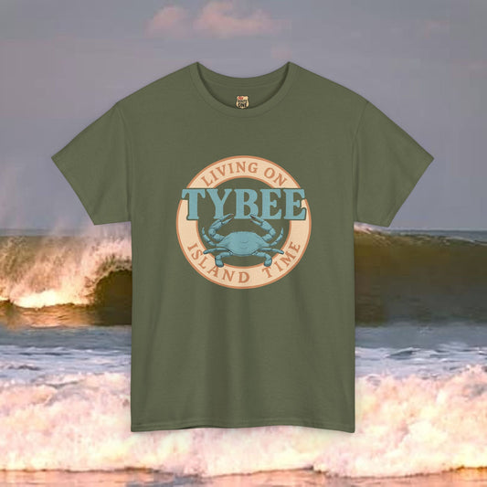 Tybee Island Living on Island Time , Everyday Tees, Gift for Him/Her, Comfortable Fashion, Eco-Friendly
