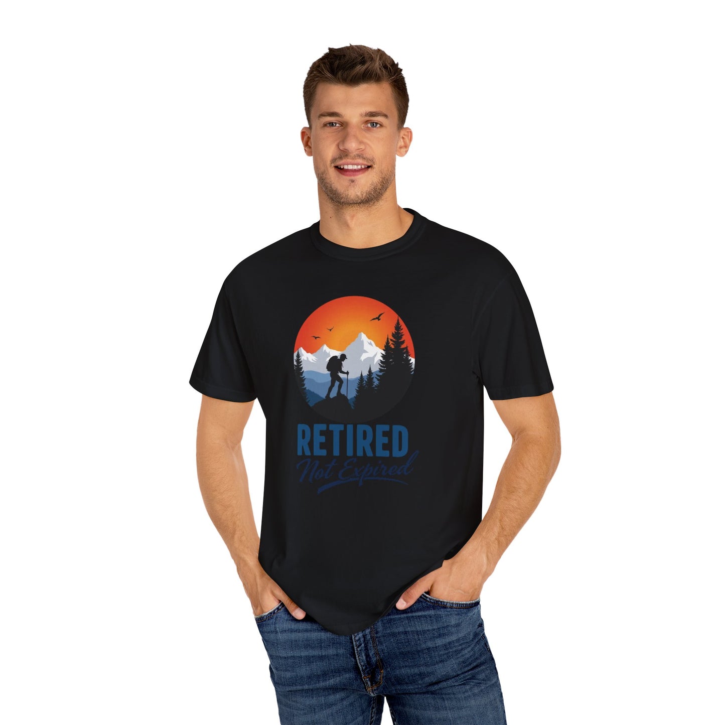 Retired Not Expired, Retirement Gift T-Shirt Dad Birthday tshirt Granddad gift Retired Father Gift Shirt Nature Lover Gift Hiking Tee Outdoors shirt