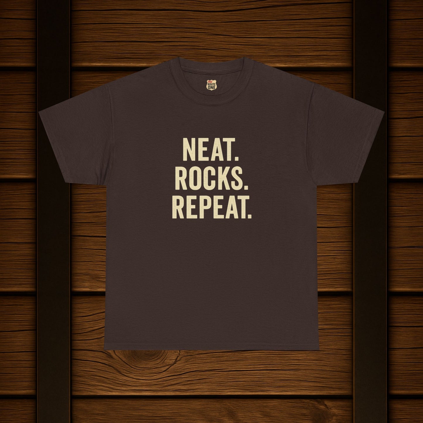 Neat. Rocks. Repeat. T-shirt