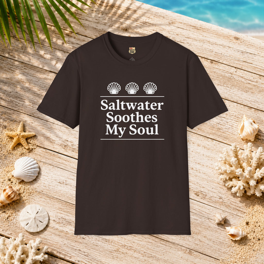 Saltwater Soothes My Soul shell t-shirt