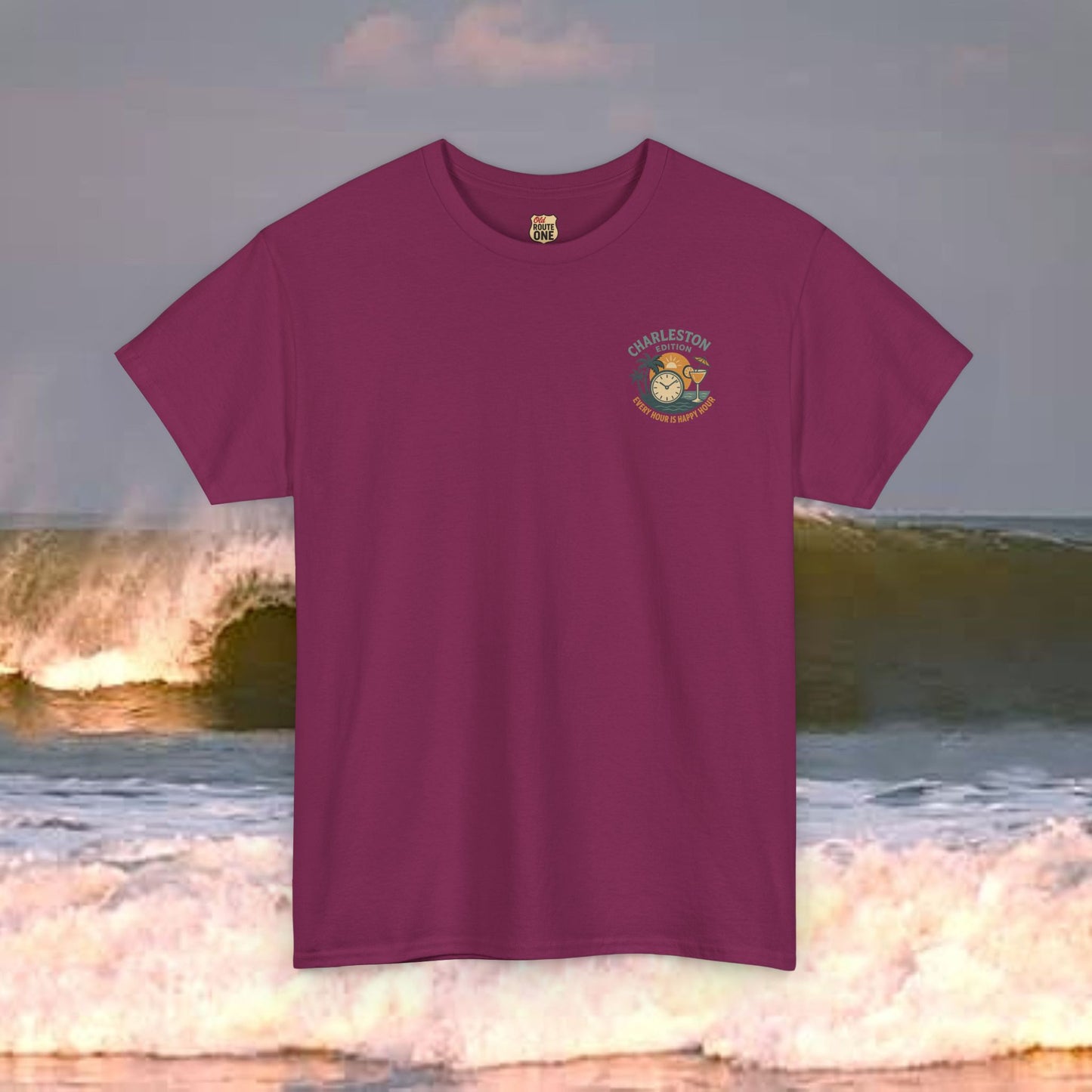 Charleston Edition Every Hour Is Happy Hour, Everyday Tees, Gift for Him/Her, Comfortable Fashion, Eco-Friendly