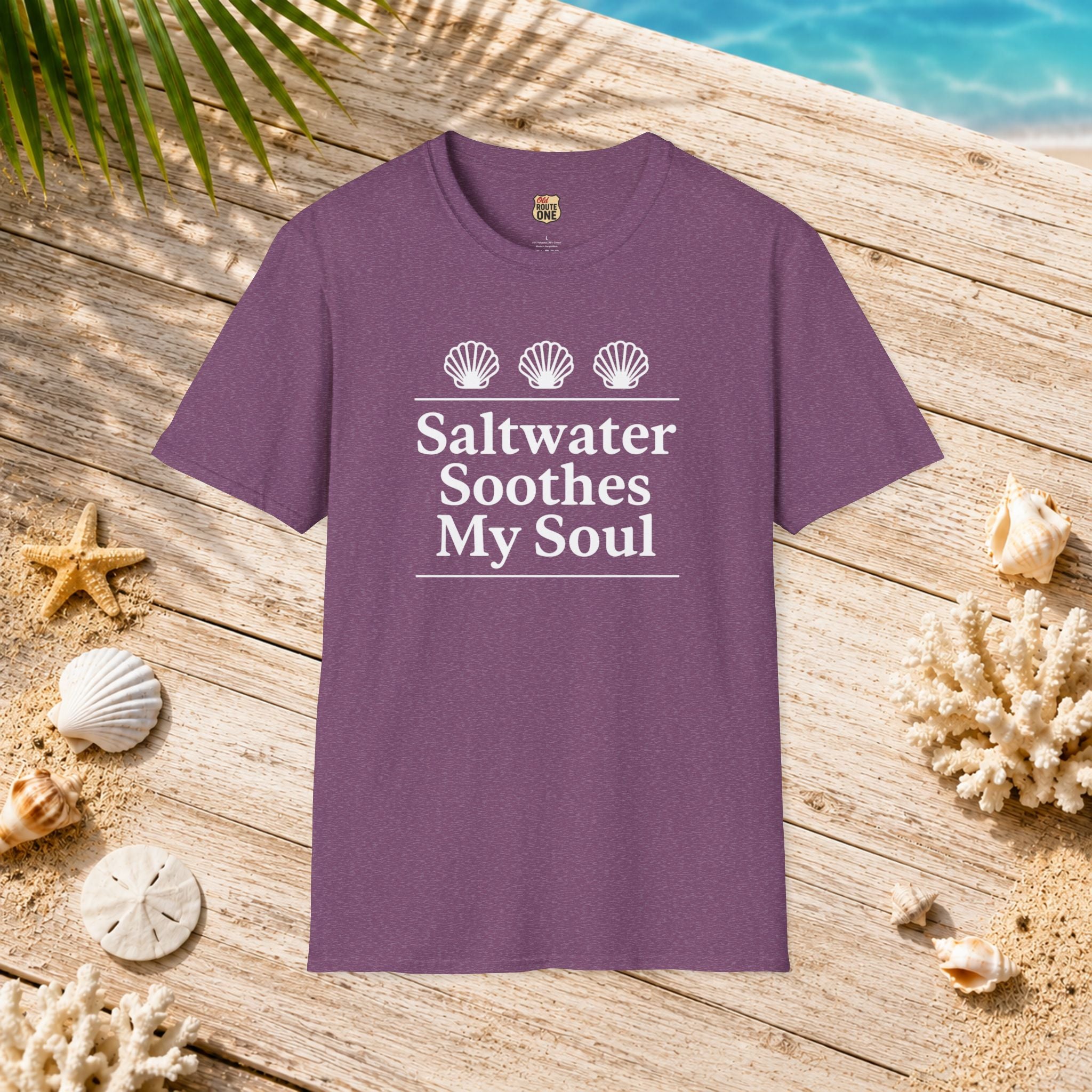 Saltwater Soothes My Soul shell t-shirt