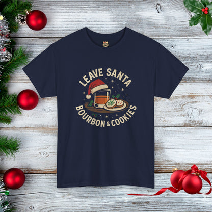 Santa Bourbon & Cookies Unisex Tee