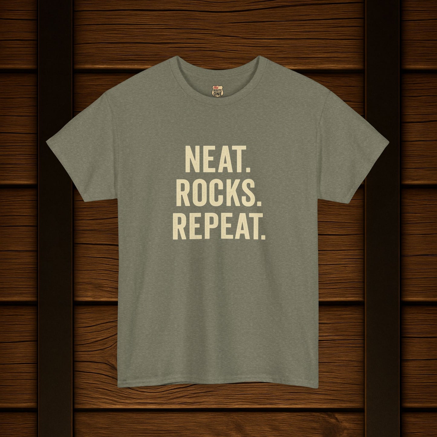 Neat. Rocks. Repeat. T-shirt