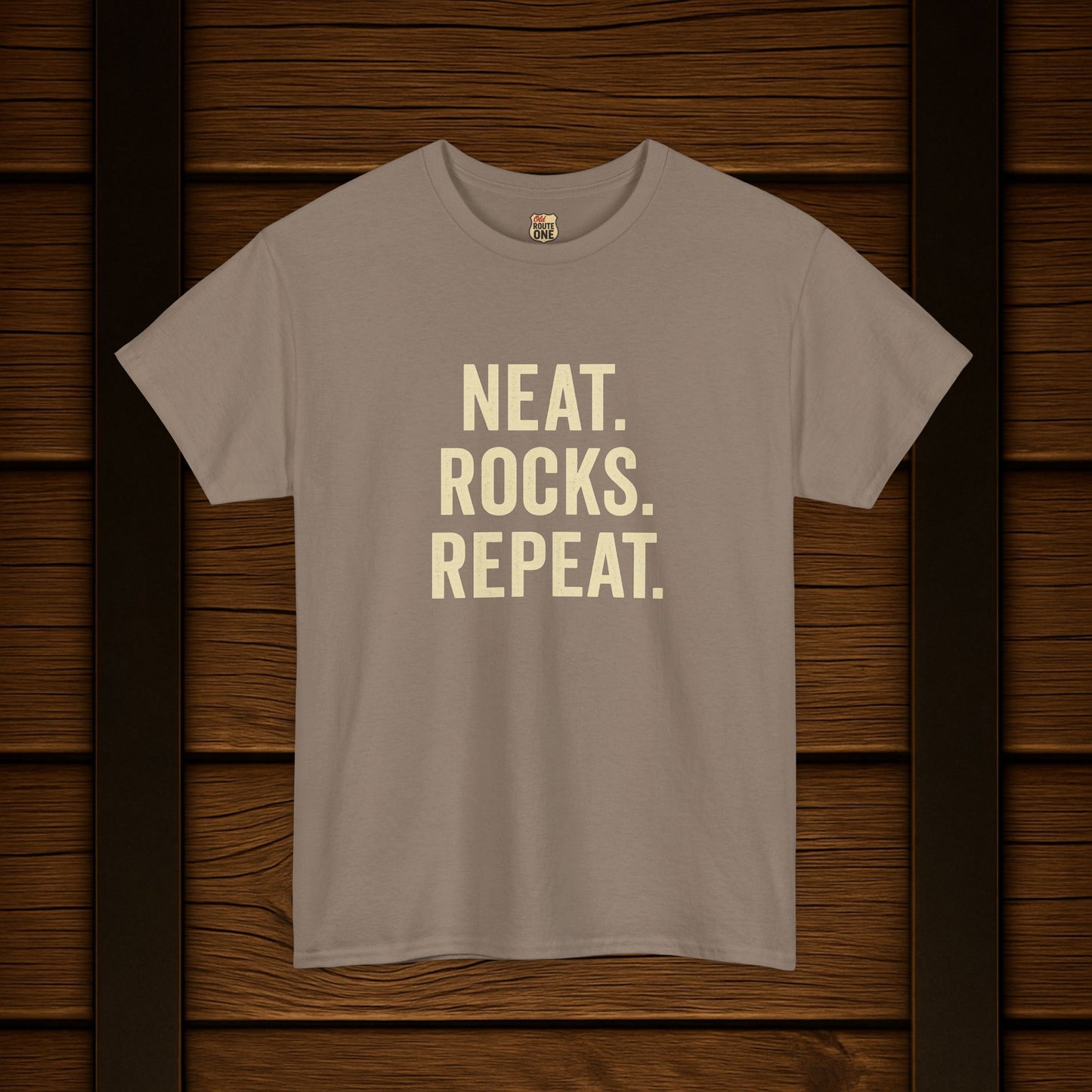 Neat. Rocks. Repeat. T-shirt