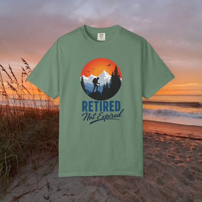 Retired Not Expired, Retirement Gift T-Shirt Dad Birthday tshirt Granddad gift Retired Father Gift Shirt Nature Lover Gift Hiking Tee Outdoors shirt