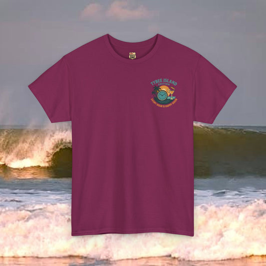 Tybee Island Edition Every Hour Is Happy Hour, Everyday Tees, Gift for Him/Her, Comfortable Fashion, Eco-Friendly
